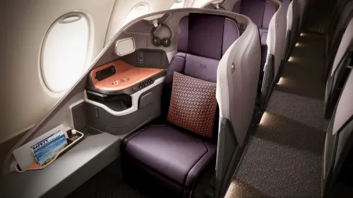 Business-Class-Kabinen Singapore Airlines